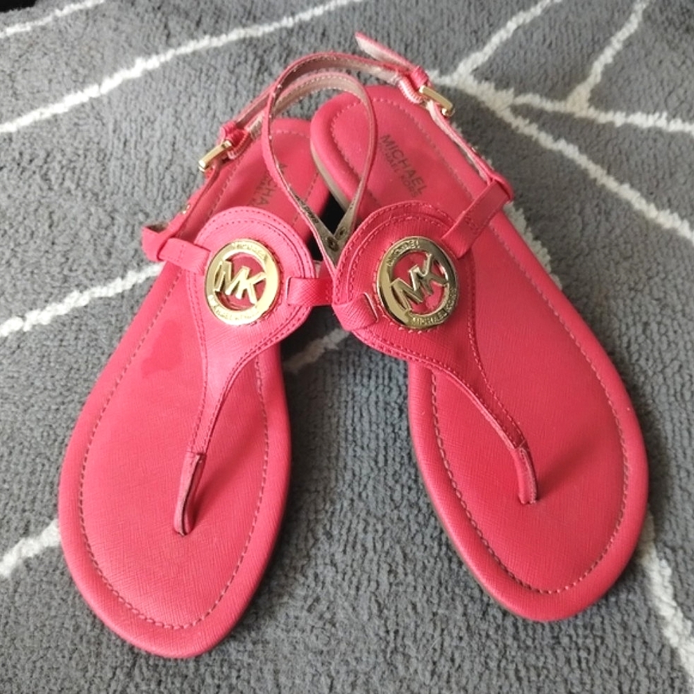 Michael Kors EUC Orange Sandals - Picture 3 of 15